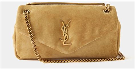 tan suede ysl bag|ysl calypso bag.